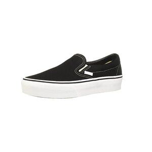 Vans Classic Slip-on Black/White, Men 6.5/Women 8